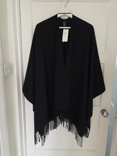 Ladies Marks & Spencer Black Wrap Shawl One Size NWT
