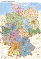 Political Map Of Germany Wall