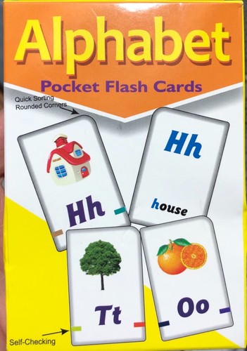 100 alphabet cards - a-z, 1-100