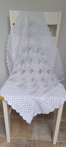 Hand knitted baby - knitted, shawl