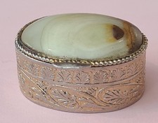 Small Oval Stone Ornately