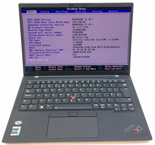 Lenovo thinkpad carbon gen - lenovo, x1