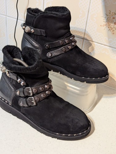 Mimmu womens black - womens, suede