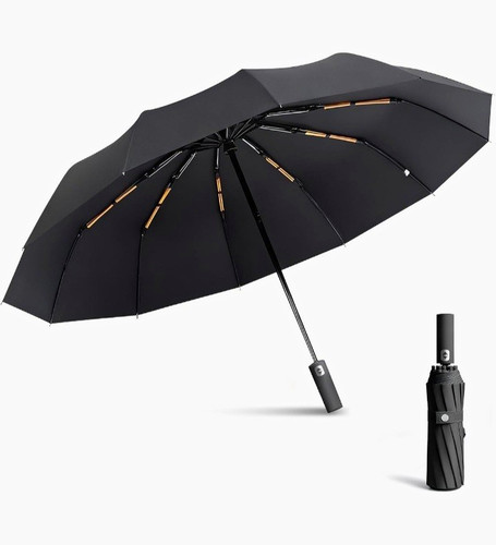 Black compact folding - black,