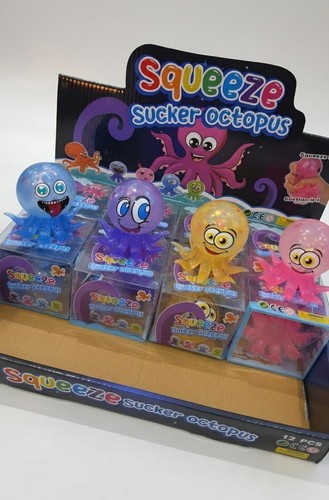 Squeeze sucker octopus toy - squeeze,