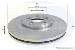 Coated brake disc - disc, axle