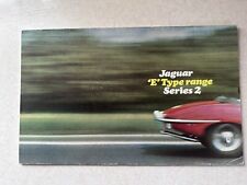 Jaguar E-Type Series 2 Fixed head Coupe, Roadster and 2+2 Brochure Dated Oct.’68