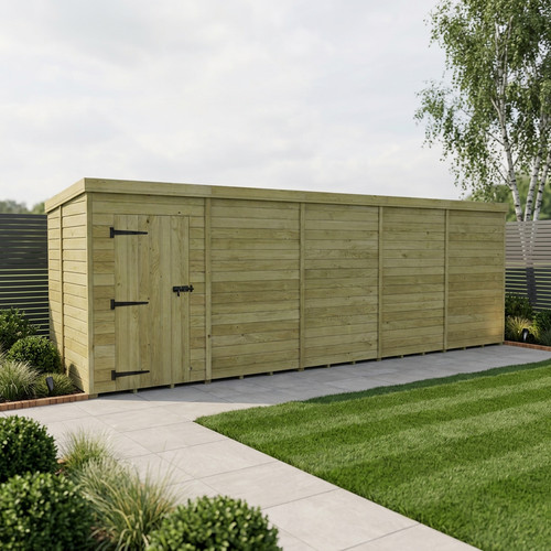 Pent shed single - shed, (single