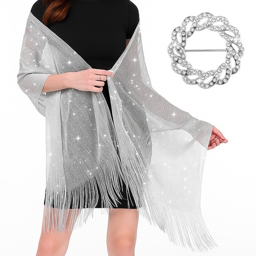 Fdczeyxior silver shawl - fdczeyxior,