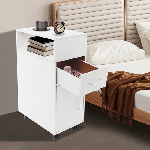 Warm white bedside table - warm,