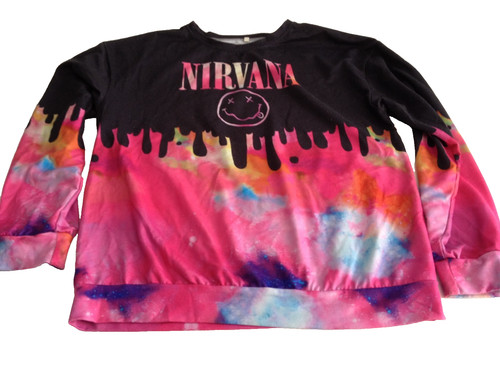 Nirvana tie dye sweatshirt - dye,