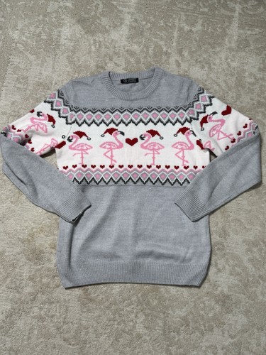 Christmas jumper flamingo - christmas,