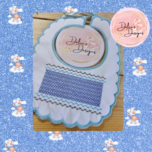 Romany baby bib smocked - baby,