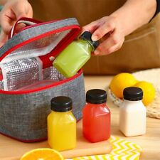 12X Juice Bottles 4oz Plastic
