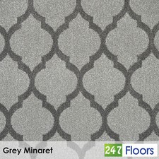 Grey Minaret Wilton Carpet