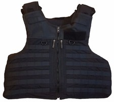 Stab Vest Black Overt Molle Body Armour Bullet Proof ARM-OVT-BLK-05B