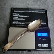 antique sterling silver  spoon 18.07 grams