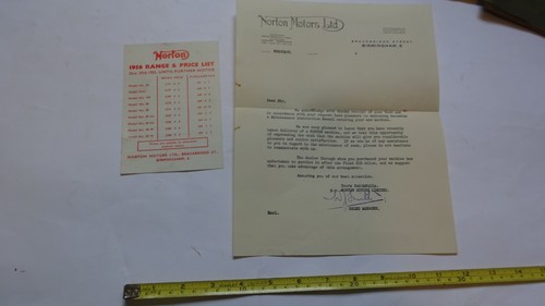 Norton 1956 model - model, price