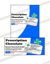 2 x Prescription Chocolate Bar