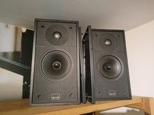 EPOS ES11 loudspeakers with covers Made In England