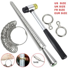 Ring Sizing Mandrel Stick Finger Measure Gauge Sizer Jewellery Standard Tool Kit