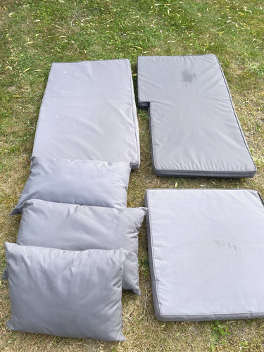 Rattan effect corner set - set,