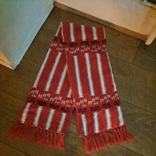 VINTAGE ORIGINAL MANCHESTER UNITED MAN UTD 1970s FOOTBALL SCARF OLD TRAFFORD 