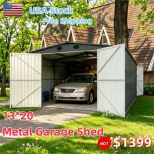 13x20 Galvaniz Metal Garage