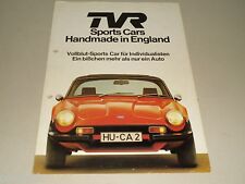 Car Advertising Brochure TVR