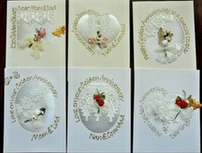 Golden wedding anniversary Hand Made cards, Mom & Dad, Nan & Grandad, Wife