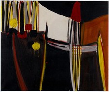 Brown and Orange Terry Frost abstract print in 11 x 14 inch mount SUPERB