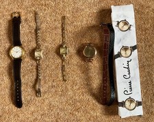 Small Collection of Ladies Watches + Pierre Cardin Watch Face with 2x straps
