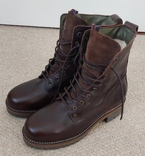 Ladies Barbour Lucinda Brown Leather Lace Ankle Books UK Size 5 New