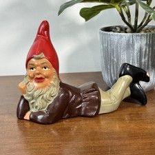 Vintage Lying Garden Gnome