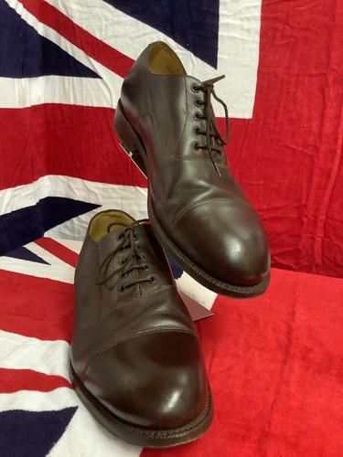 Brown officers leather shoes - brown,