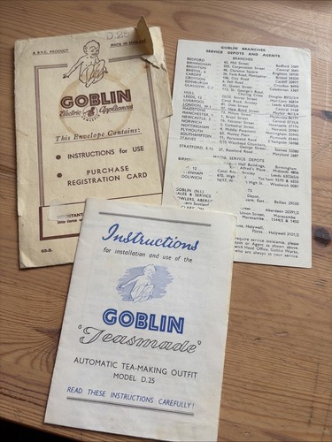 Vintage goblin teasmade - vintage,