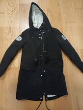 Superdry Black Parka Jacket XS