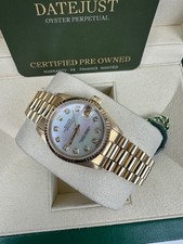 ROLEX 18K GOLD MIDSIZE LADIES