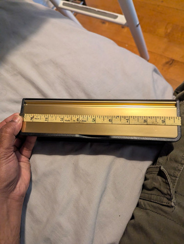 Gold black metal letterbox - gold/black,
