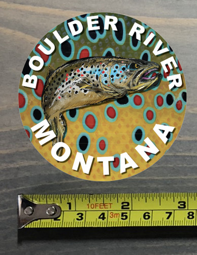 Boulder river sticker montana - boulder,