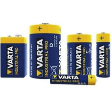 VARTA INDUSTRIAL PRO AA AAA 9V C D BATTERY ALKALINE 1.5V LR03 LR6