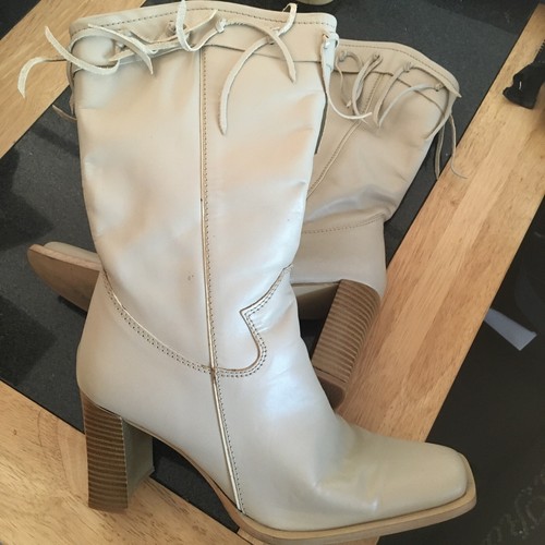 Western ladies boots ivory - western,
