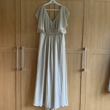 Infinite Olive Green/grey Woman’s Bridesmaid / Occasion / smart Dress Size 12