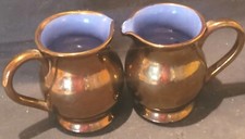 2X Creigiau COPPER LUSTRE JUGS