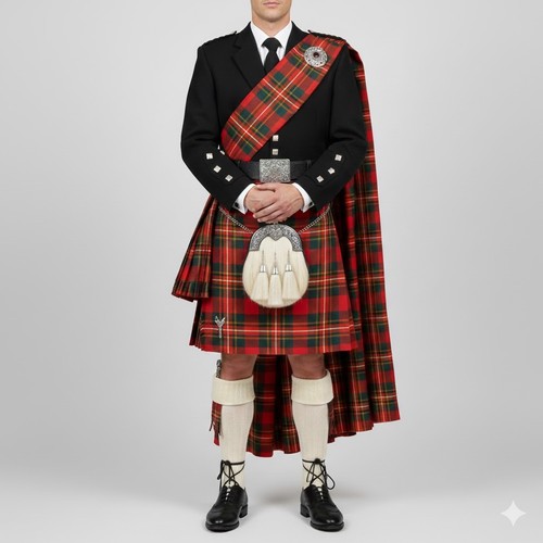 Men prince charlie kilt - prince,