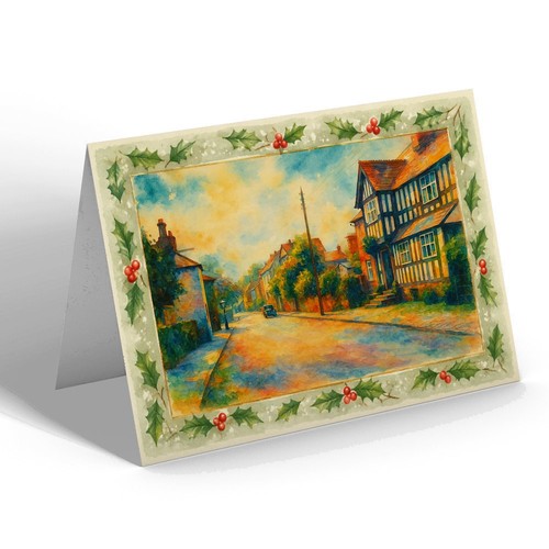 Christmas card high street - card,