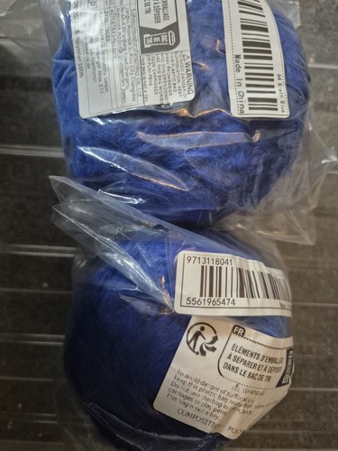 2x50g faux fur yarn - yarn, in