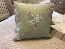 Vanessa Arbuthnott linen cushion and cover 40 x 40cm feather inner, duck egg
