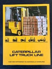 CATERPILLAR LIFT TRUCK RANGE INDUSTRIAL BROCHURE 70s CLASSIC FORKLIFT MODELS 