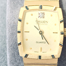 Vintage Gruen Precision Diamond Quartz Ladies Watch -New in Box with new battery